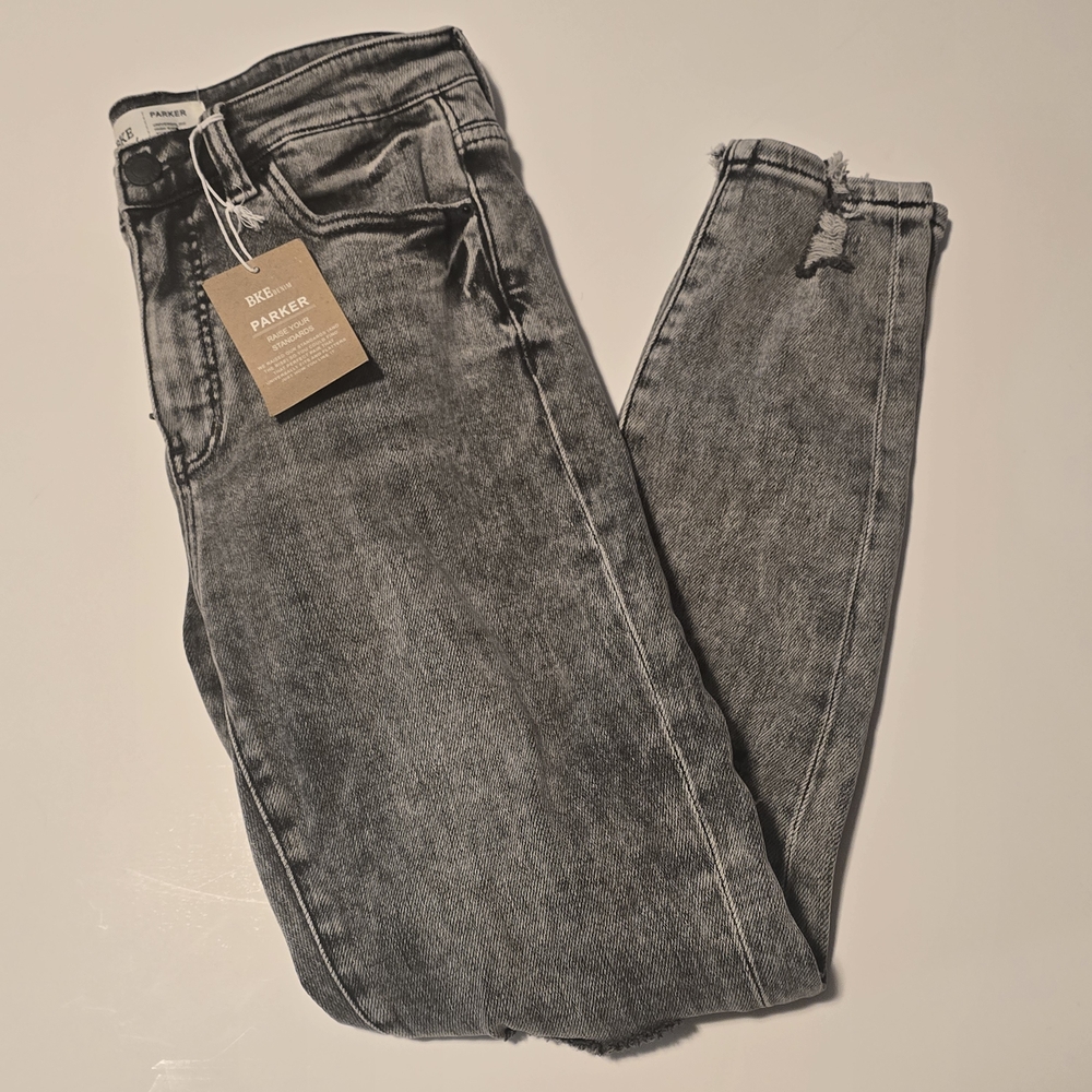 BKE women's Parker Ankle Skinny Jeans 26x27 Gey Grey NWT